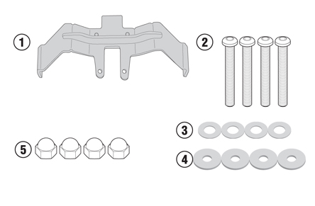 KIT TO FIT TE3119/TST3110 WITHOUT FZRACK GSXS1000/GSXS1000F'15-'20
