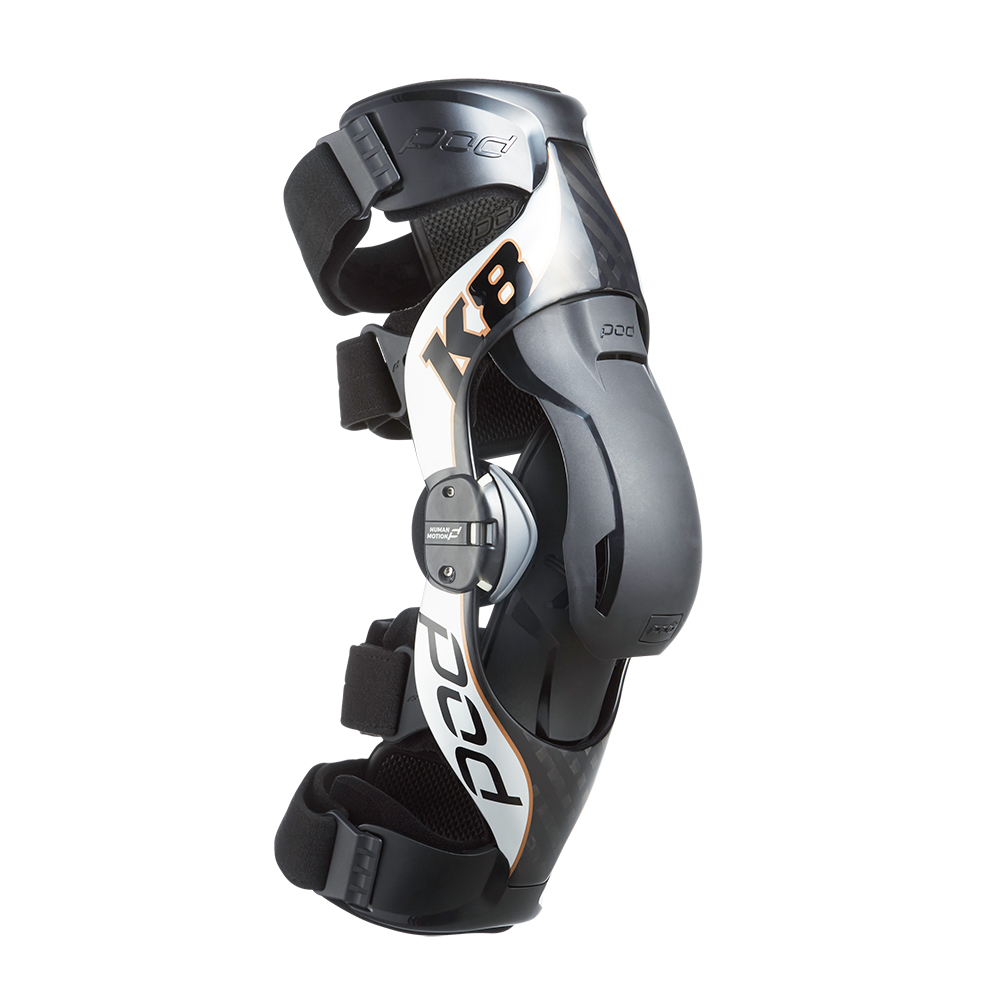 Pod K8 2.0 MX Knee Brace Left Carbon/Copper