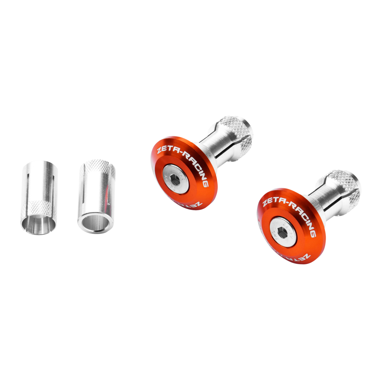 Zeta Bar End Plug 29mm 2pcs - Orange - Image 2
