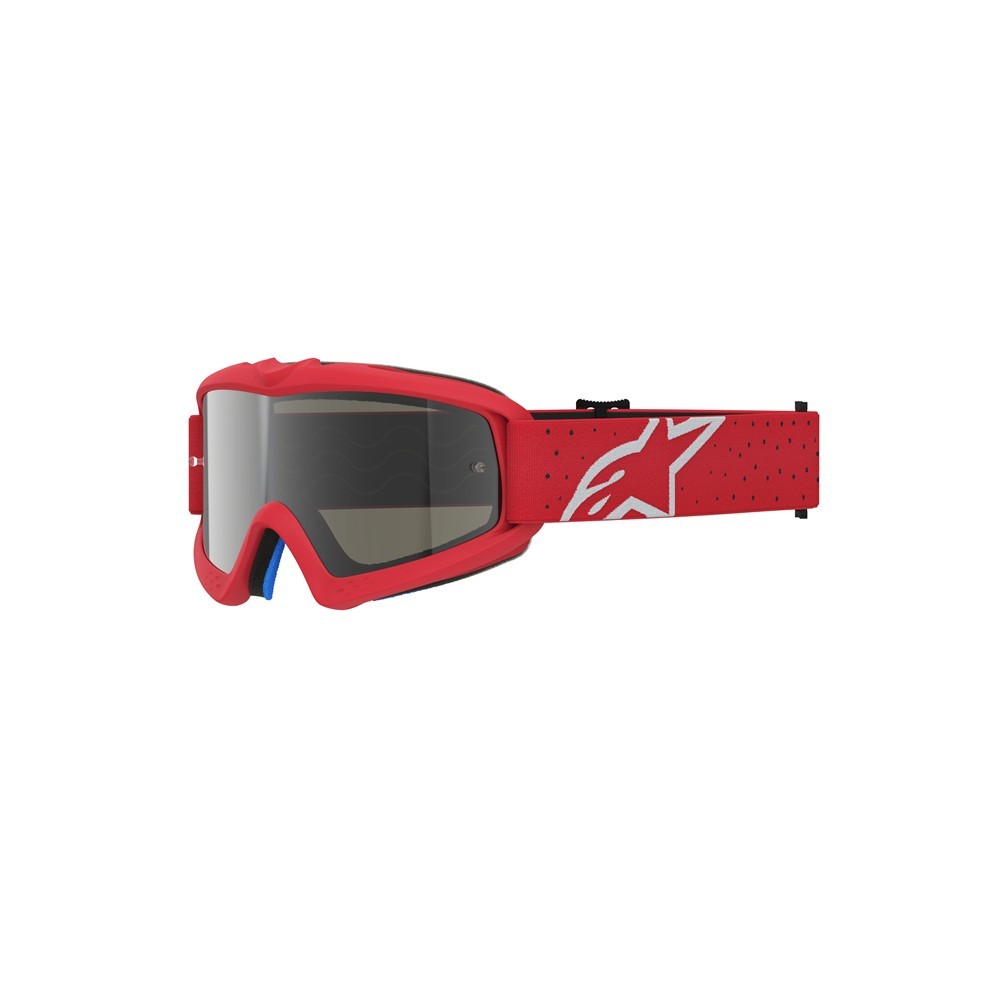 Alpinestars Vision Vesta Motocross Goggles Youth Red/Chrome Mirror Silver Lens