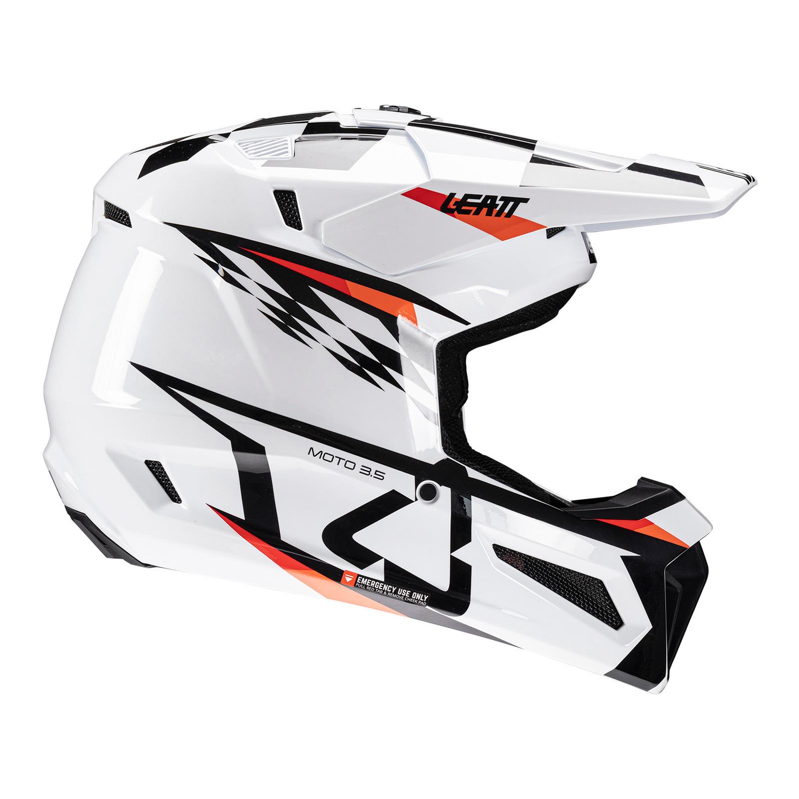 Leatt 3.5 Motocross Helmet Kit - White - Image 4