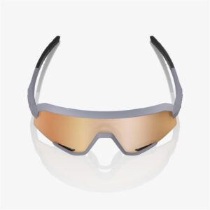 100% Slendale Soft Tact Grey Sunglasses HiPER Copper Mirror Lens - Image 4