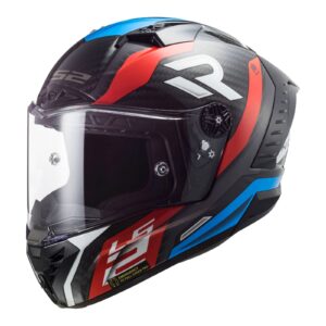 LS2 Thunder Carbon Supra FF805C Road Helmet Red/Blue - Image 1