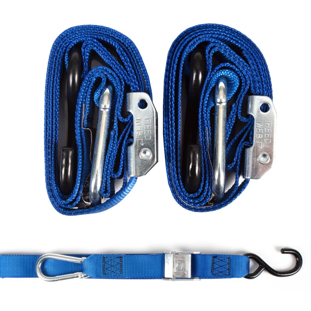 WHITES TIE DOWNS 1 1/2in x 6ft BLU/BLU