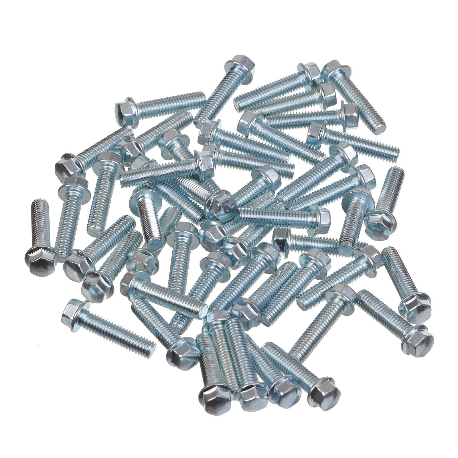 WHITES FLANGE BOLT (8mm HEAD) AF PKT=50 (thrd pitch 6 x 1.0) - Image 1