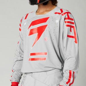 Motocross Jersey Shift Black Label King Grey/Red - Image 3