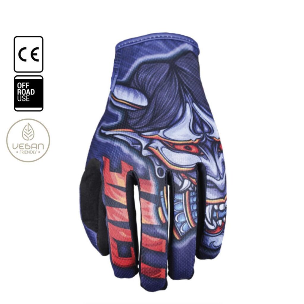 Five MXF4 Demon Motocross Gloves Midnight/Red