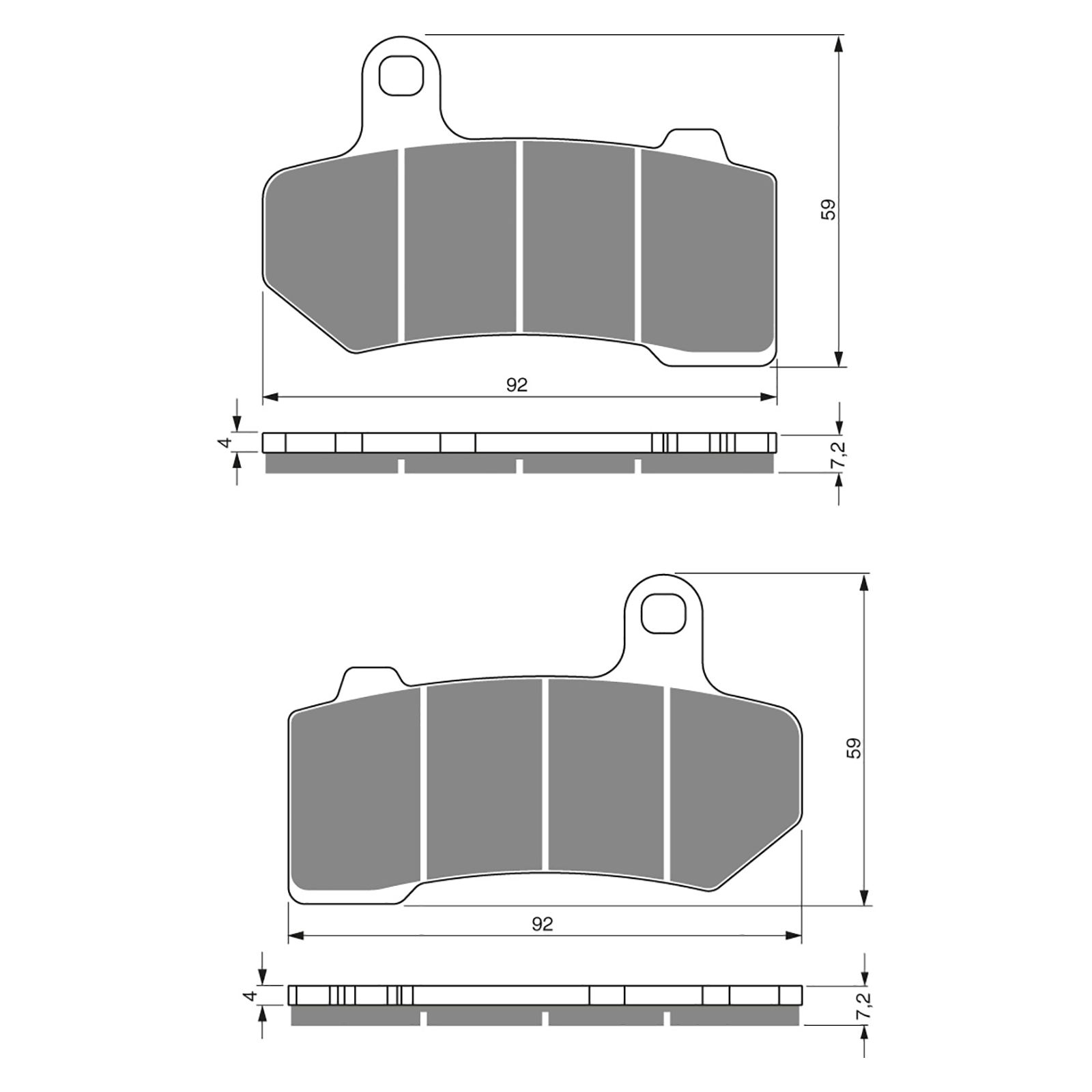 BRAKE PADS GOLDFREN SINTERED SPORTS GF271 - S3 ( PH353 ) - Image 1