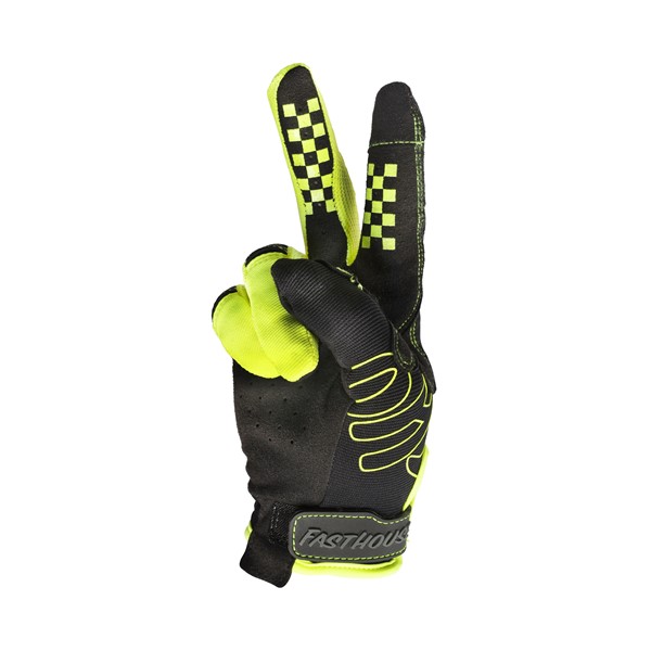 Fasthouse Speed Style Riot Motocross Gloves Youth Black/High Viz