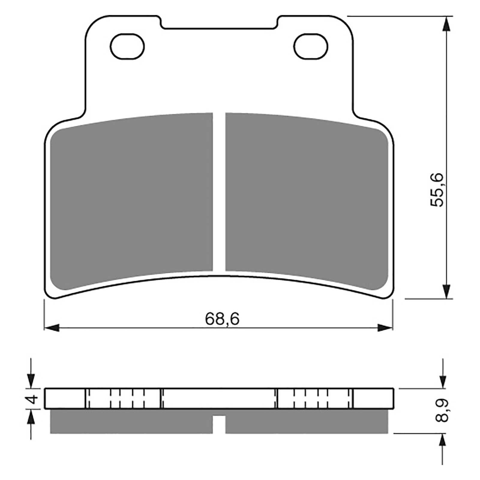 BRAKE PADS GOLDFREN SINTERED SPORTS GF251 - S3 ( P377 ) - Image 1