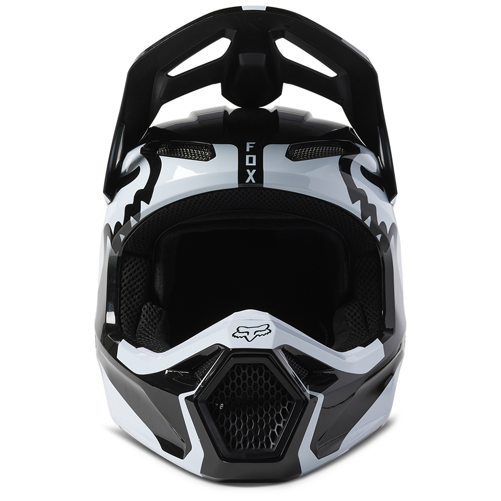 Fox V1 Leed MIPS ECE Motocross Helmet Black/White