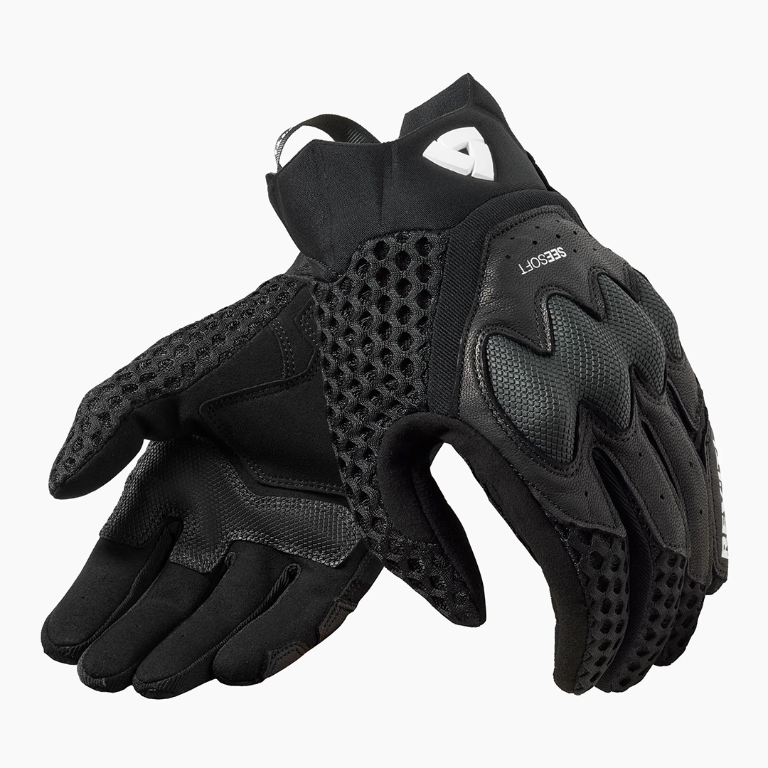 REV'IT! Veloz Road Gloves Black - Image 1