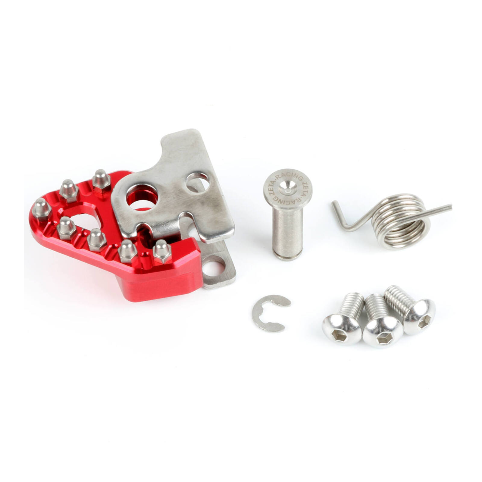 Zeta Trigger Brake Pedal Replacement Tip Set Red - Image 1