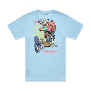 Troy Lee Designs Heritage Tee Youth Dawn Blue - Image 4