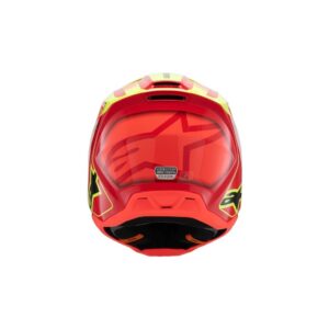Alpinestars S-M3 Youth Helmet Fray Red/Yellow Fluoro/Black Gloss - Image 5