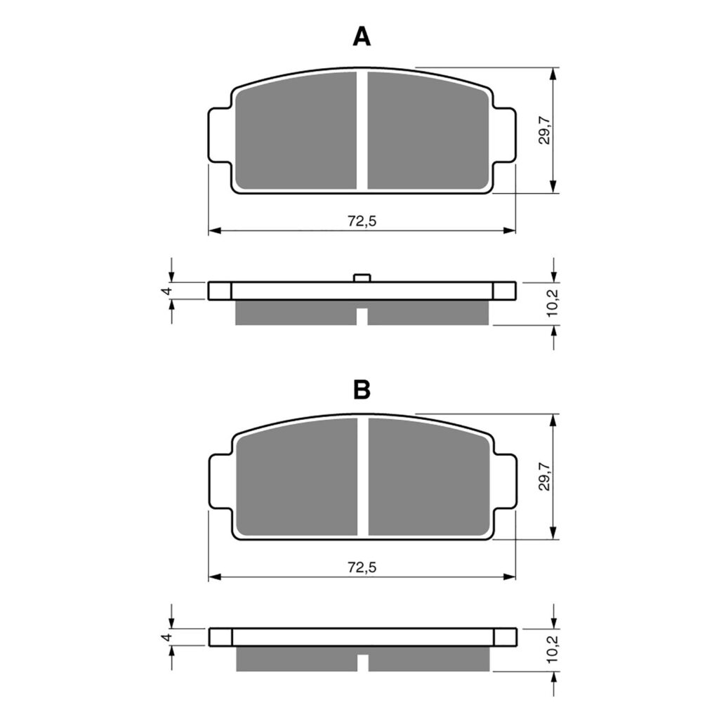 BRAKE PADS GOLDFREN OFFROAD RACING GF362 - K5 ( P486 )