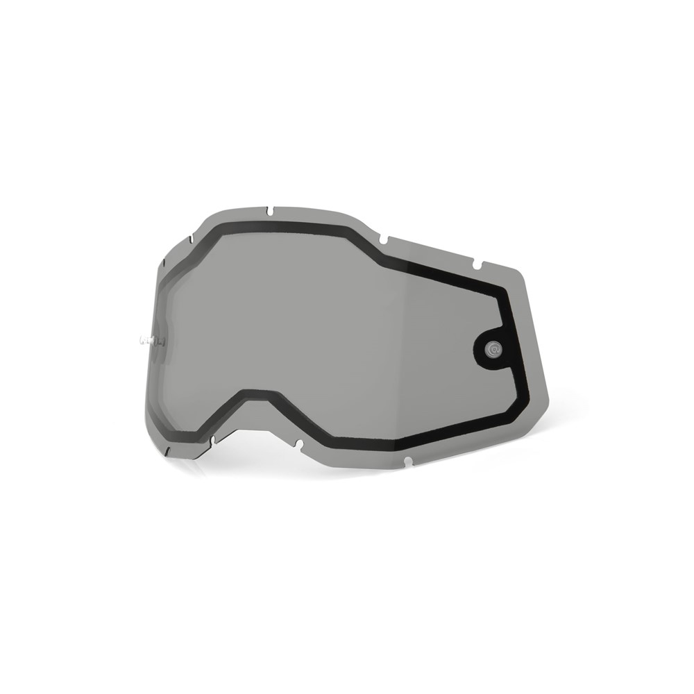 100% Racecraft 2/Accuri 2/Strata 2 Dual Pane Lens - Smoke