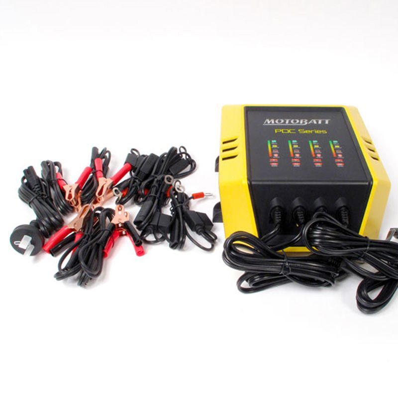 MOTOBATT CHARGER 4 BANK 12v 2.0 per channel