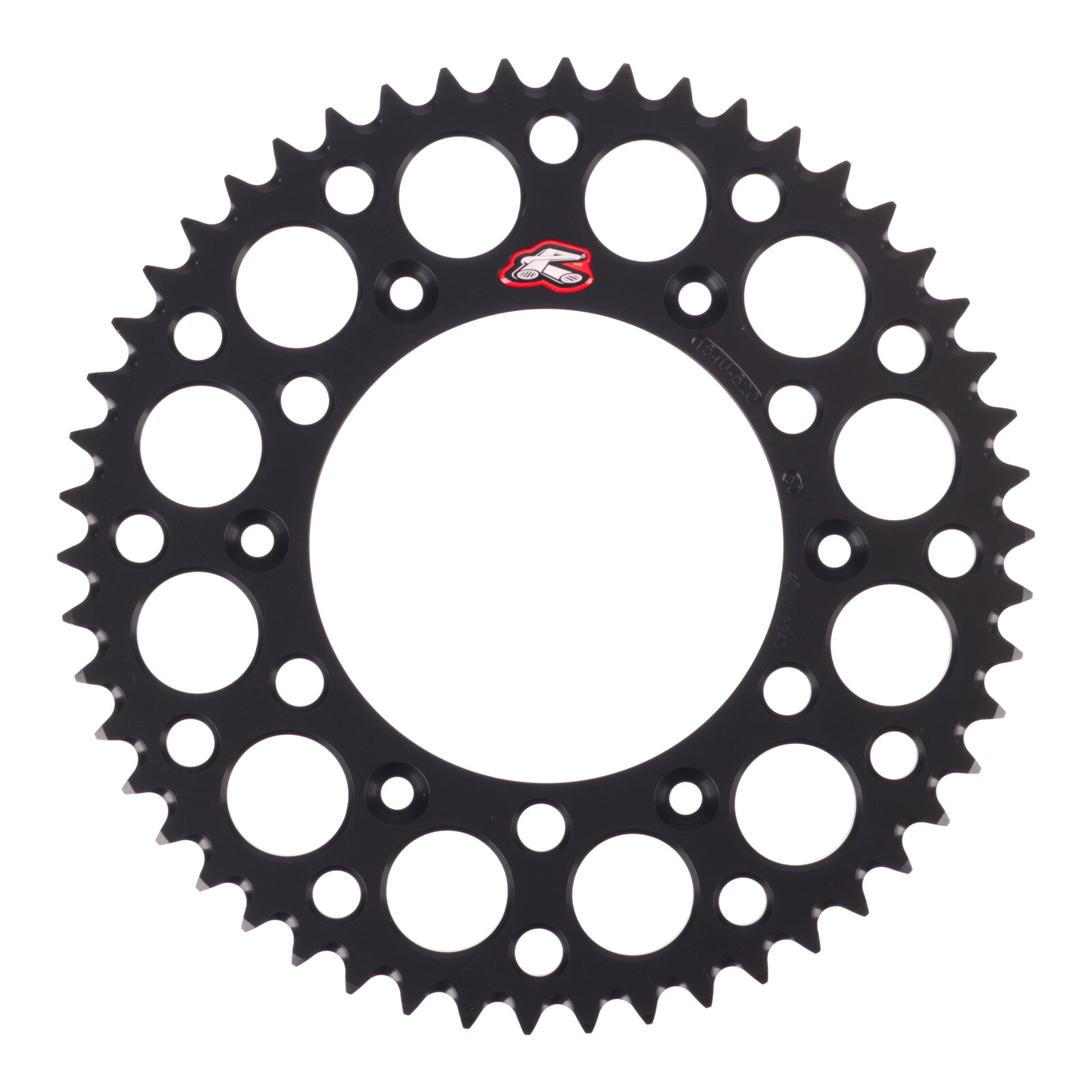 Renthal Sprocket Rear Black 50T Alloy 7075 T6 Grooved - Image 1
