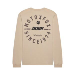 Fox DNGR 195 Original Long Sleeve Tee Oat Brown - Image 2