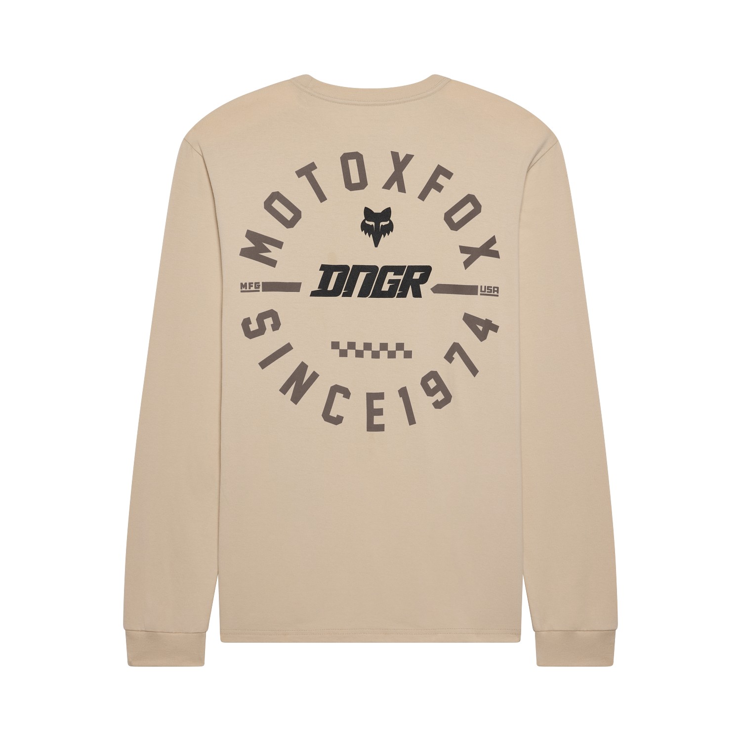 Fox DNGR 195 Original Long Sleeve Tee Oat Brown - Image 2