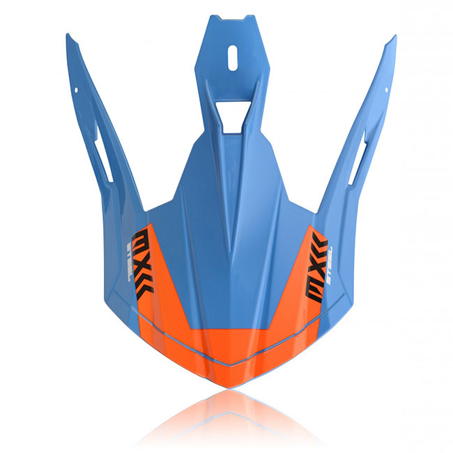 Visor Steel Carbon/X-Pro Orange/Blue Acerbis