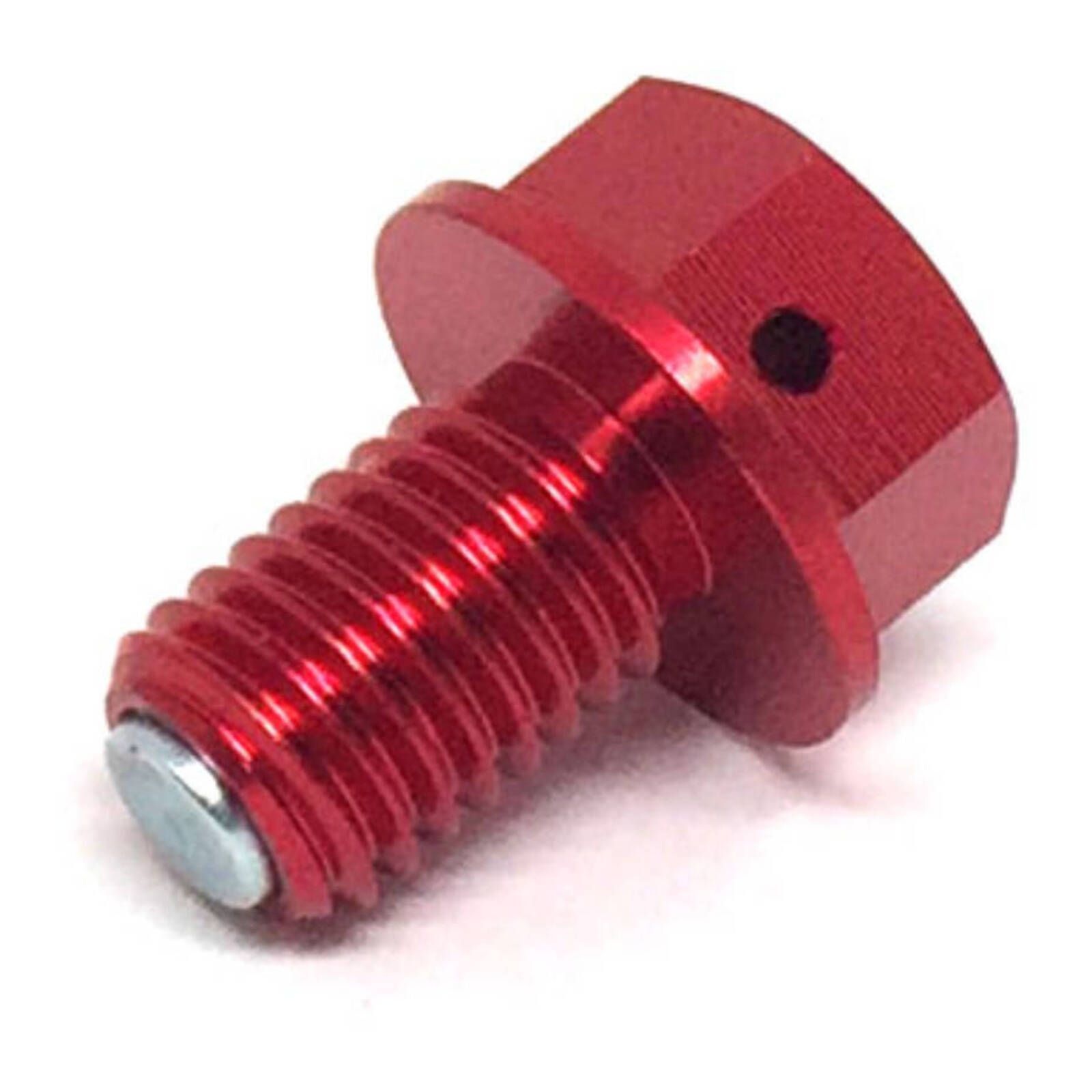 Zeta Magnetic Drain Bolt M10x1.5x15 - Red - Image 2
