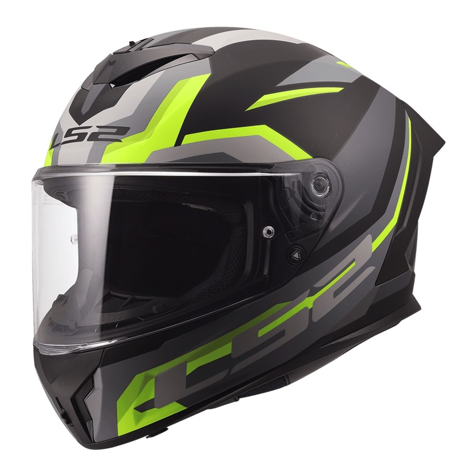 LS2 FF820 Rapid III Hyper Road Helmet Black/Hi-Vis Yellow - Image 1