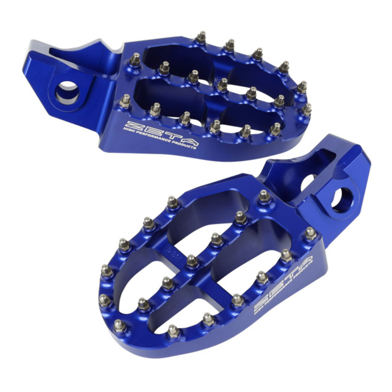 Zeta Aluminium Footpegs Husqvarna MX/ED SX '16- Blue - Image 1