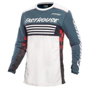 Fasthouse Grindhouse Omega Motocross Jersey Indigo/White - Image 1