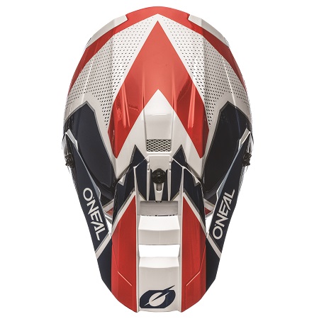 Motocross Helmet Oneal Sleek White/Black/Red