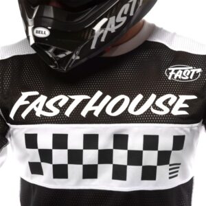 Fasthouse Grindhouse Waypoint Motocross Jersey Black/White - Image 3