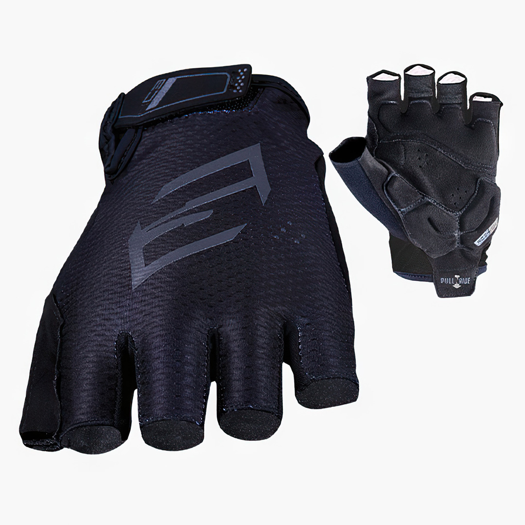 FIVE RC3 Gel Road Bike Gloves Black - Image 1