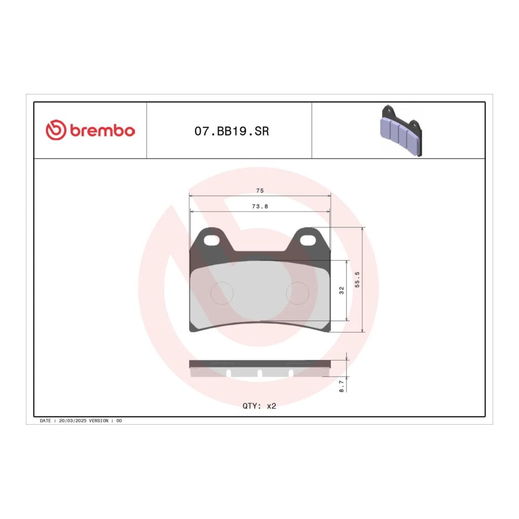 Brembo Brake Pad - Sintered Xtra