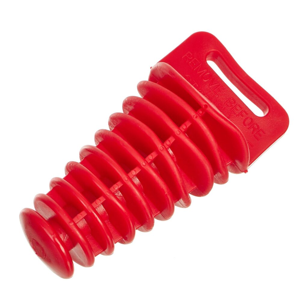 WHITES EXHAUST PLUG - RED - MED