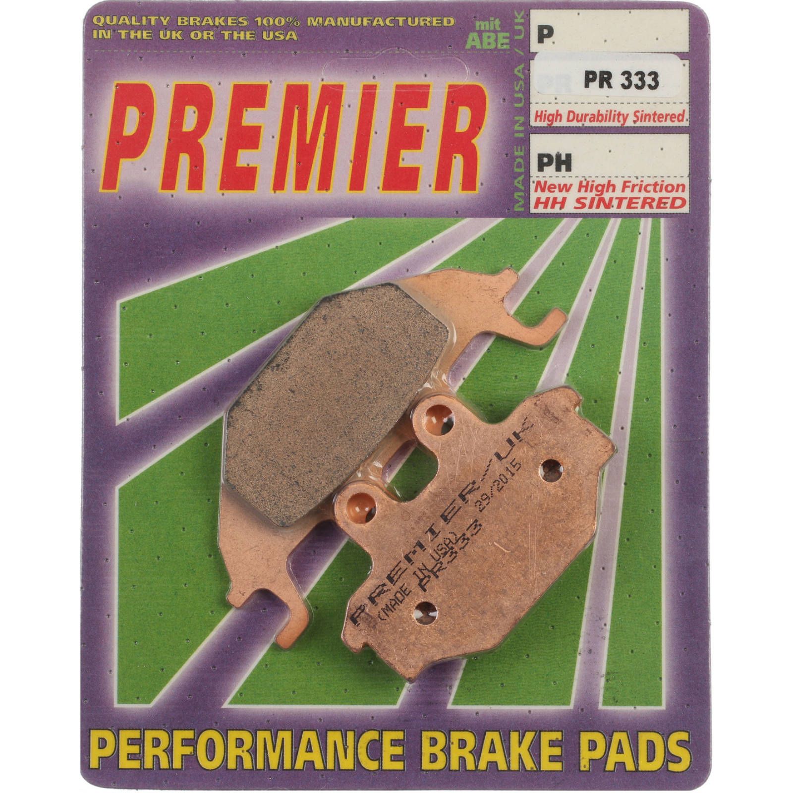 PREMIER BRAKE PADS FULL SINT MOTO X KAW Brute Force 300 12- - Image 1