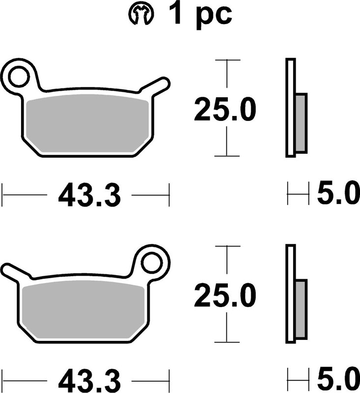 SBS 794SI Front/Rear Brake Pads