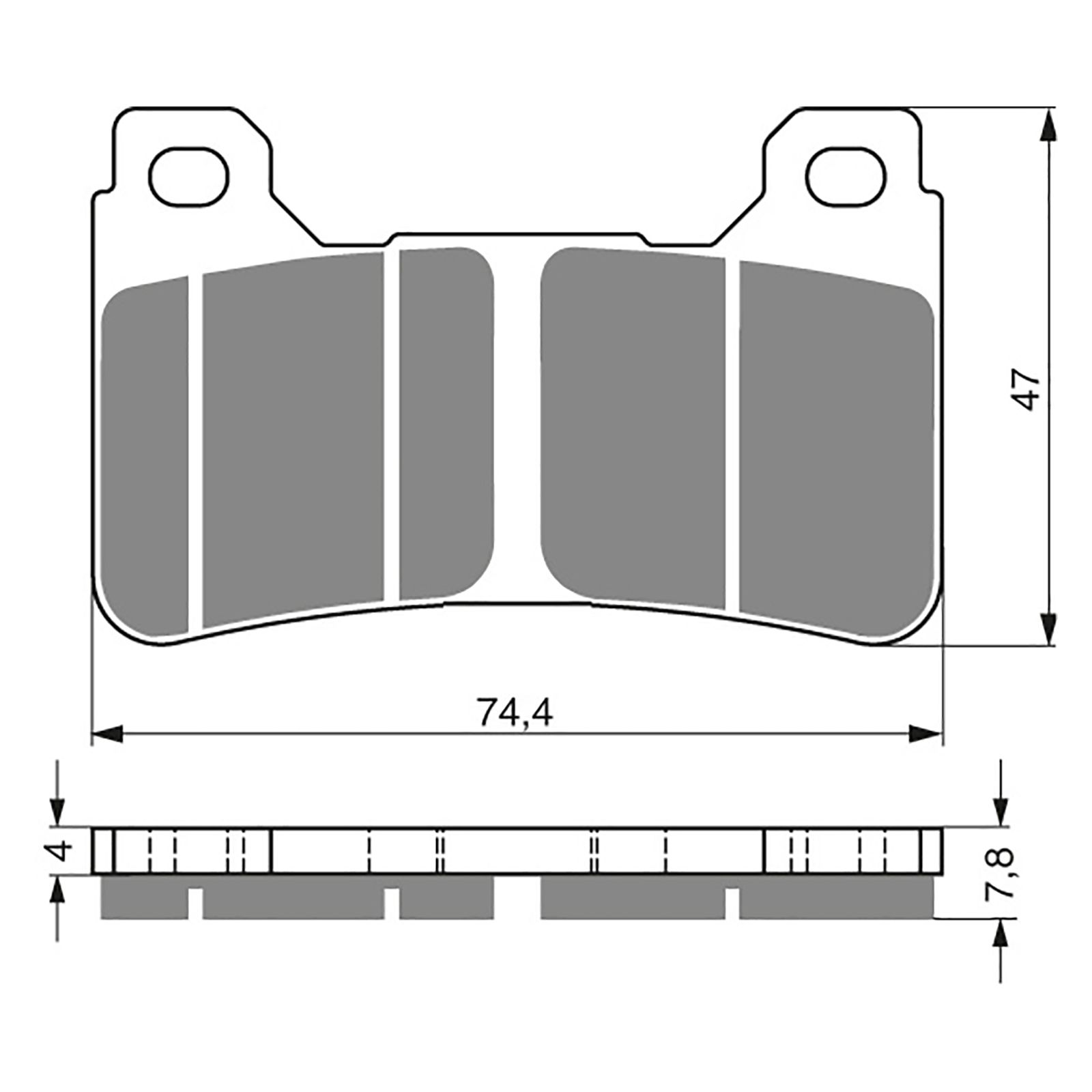 BRAKE PADS GOLDFREN RACE GF214 - GPR - Image 1