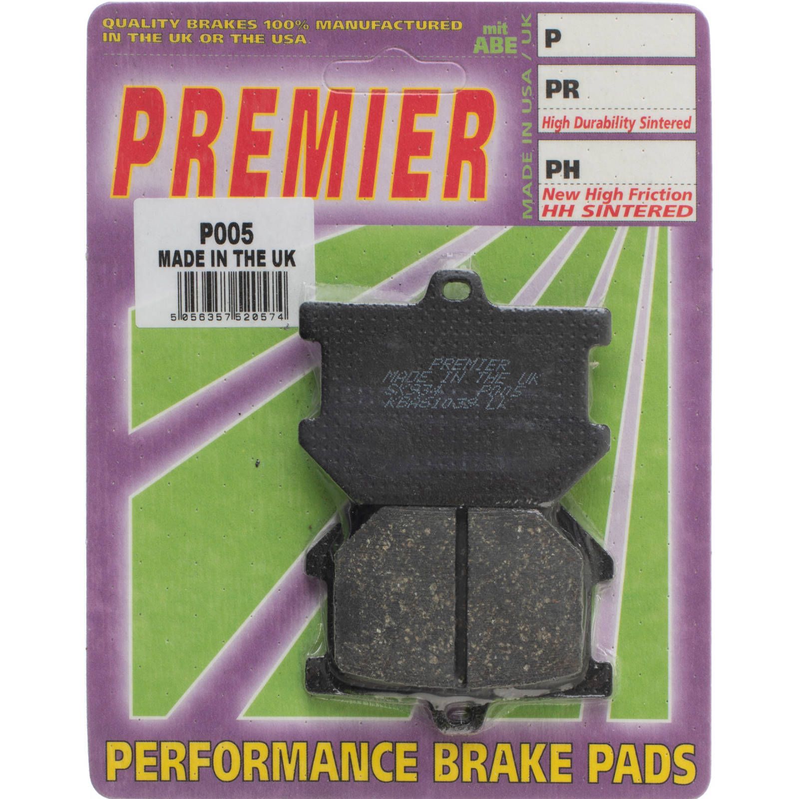 PREMIER BRAKE PADS P005 - YAM - Image 1