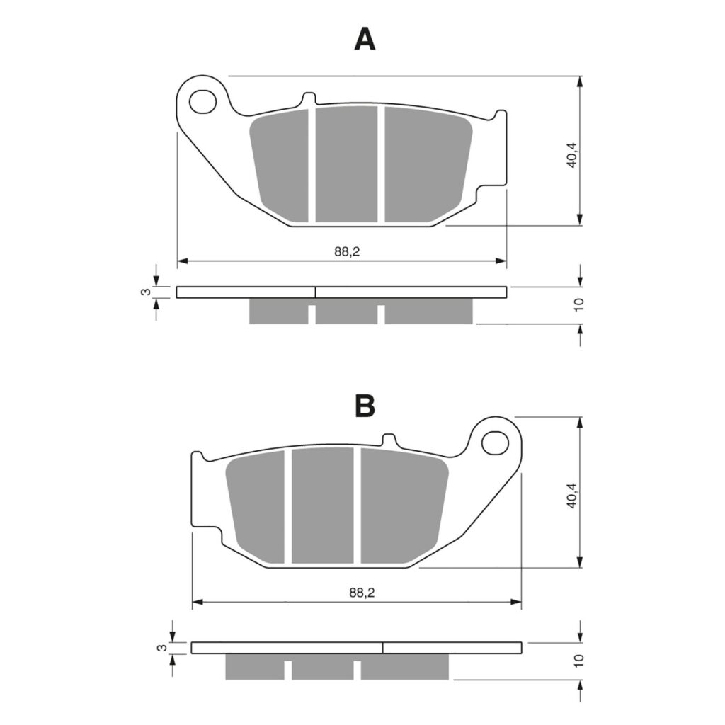 BRAKE PADS GOLDFREN SINTERED SPORTS GF311 - S3 ( PH459 )