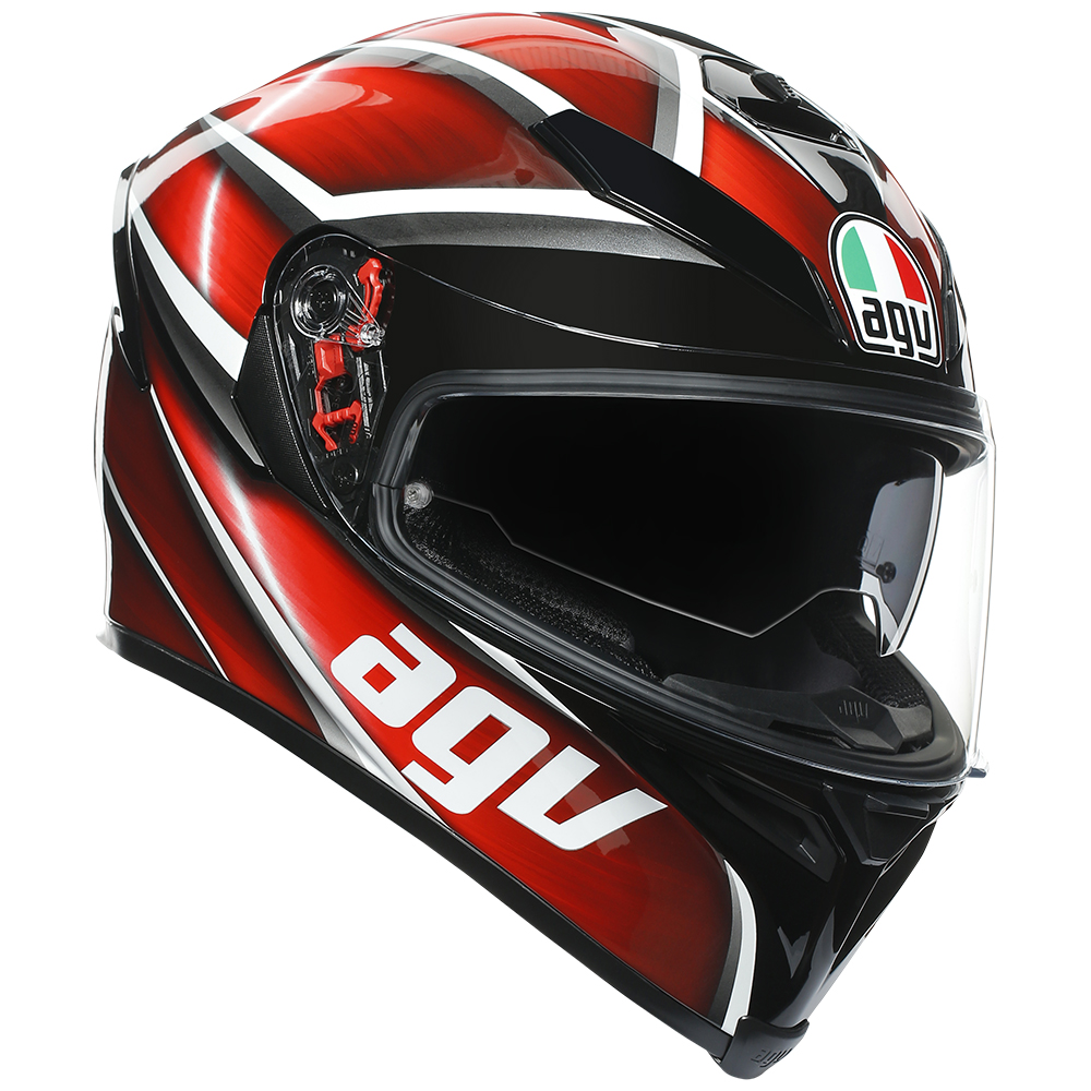 Road Helmet AGV K-5 S Tempest Black/Red