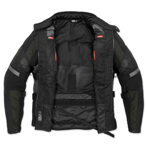 Spidi 4 Season Evo Road Jacket Black/Dark Green