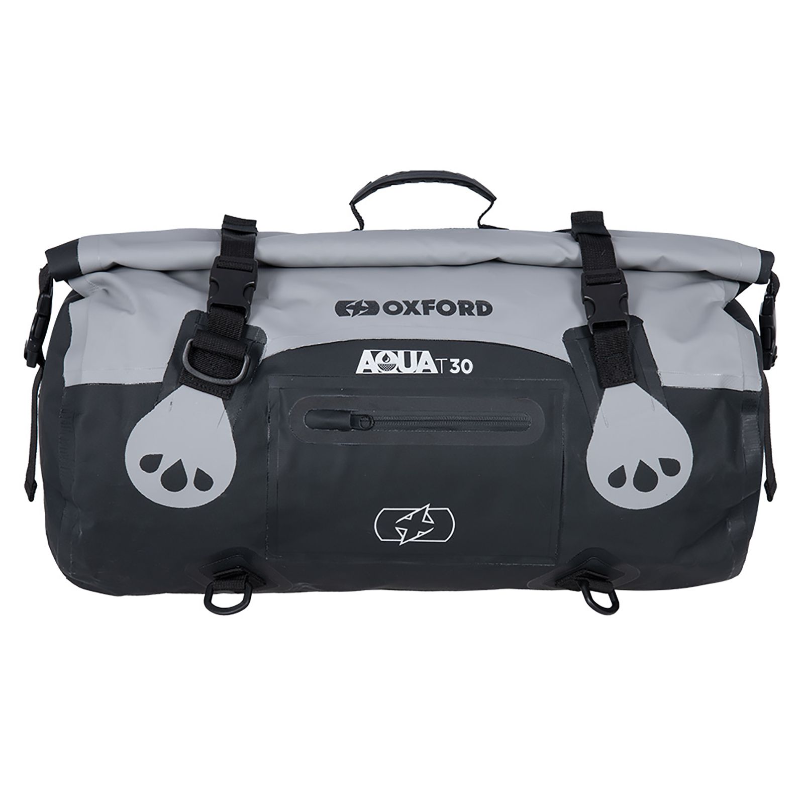 Roll Bag Oxford Aqua T30 Black/Grey - Image 3