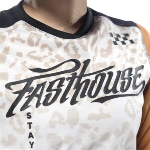 Fasthouse Elrod Stay Golden Motocross Jersey Ladies Chalk/Camel - Image 3