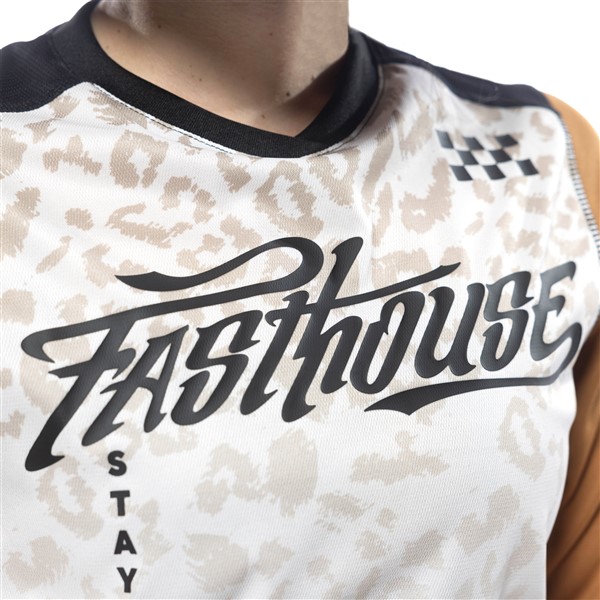 Fasthouse Elrod Stay Golden Motocross Jersey Ladies Chalk/Camel