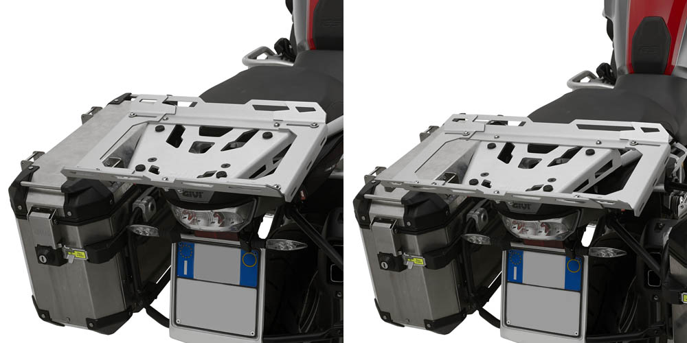 Expandable Alloy Plate Bag Rack Givi