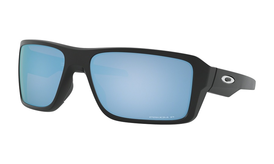 Oakley Double Edge Sunglasses Matte Black w/PRIZM Deep Water Polarized Lenses