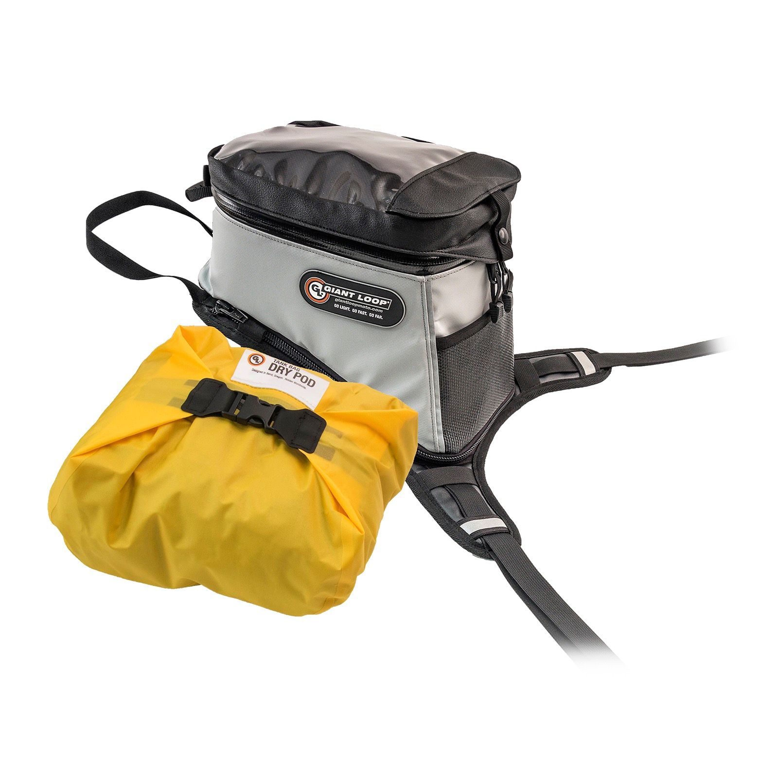 Giant Loop Fandago Tank Bag Grey Black - Image 16