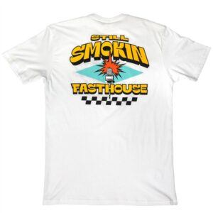 Fasthouse 4 Ever 2 Smokin Tee White - Image 1