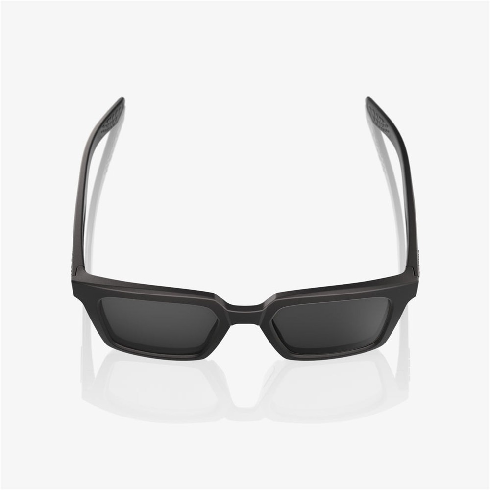 100% Erba Soft Tact Black Sunglasses Smoke Lens
